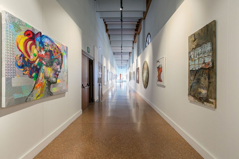 Manica Lunga exhibition hallway - San Servolo Island, Venice