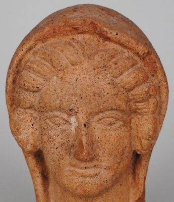 Veiled female head in terracotta, III-II century B.C. – Archaeological Section, Torcello Museum, Venice